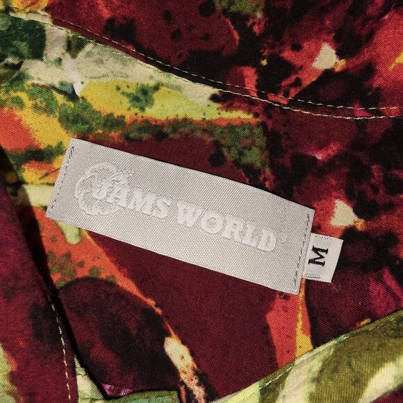 JAMS WORLD ANTHURIUM Sz XL Vibrant AOP Floral Pocket Button Up Hawaii S/S Shirt - Picture 7 of 8